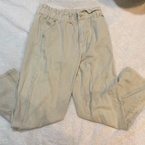Forever 21 Cream Cinched Pants